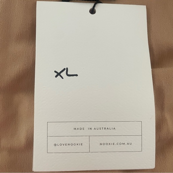 New! Nookie Revolve Vision Nude Ruched Mini Bodycon Fitted Dress 37642 - Picture 7 of 9